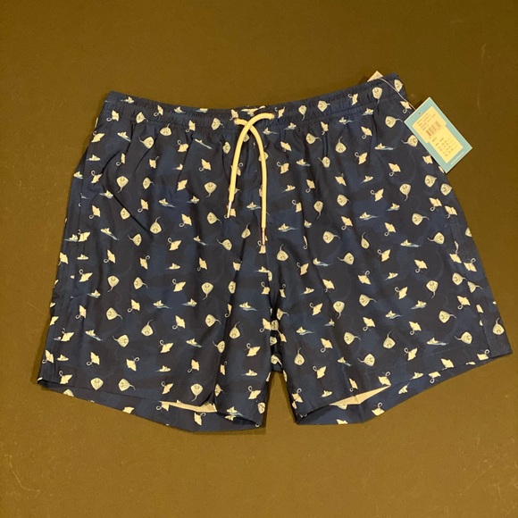 bermies Other - Bermies Stretch Swim Trunks Shorts Blue Medium NWT